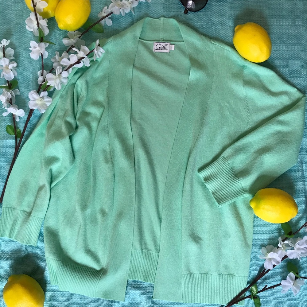 Bolo Length Mint Cardigan
